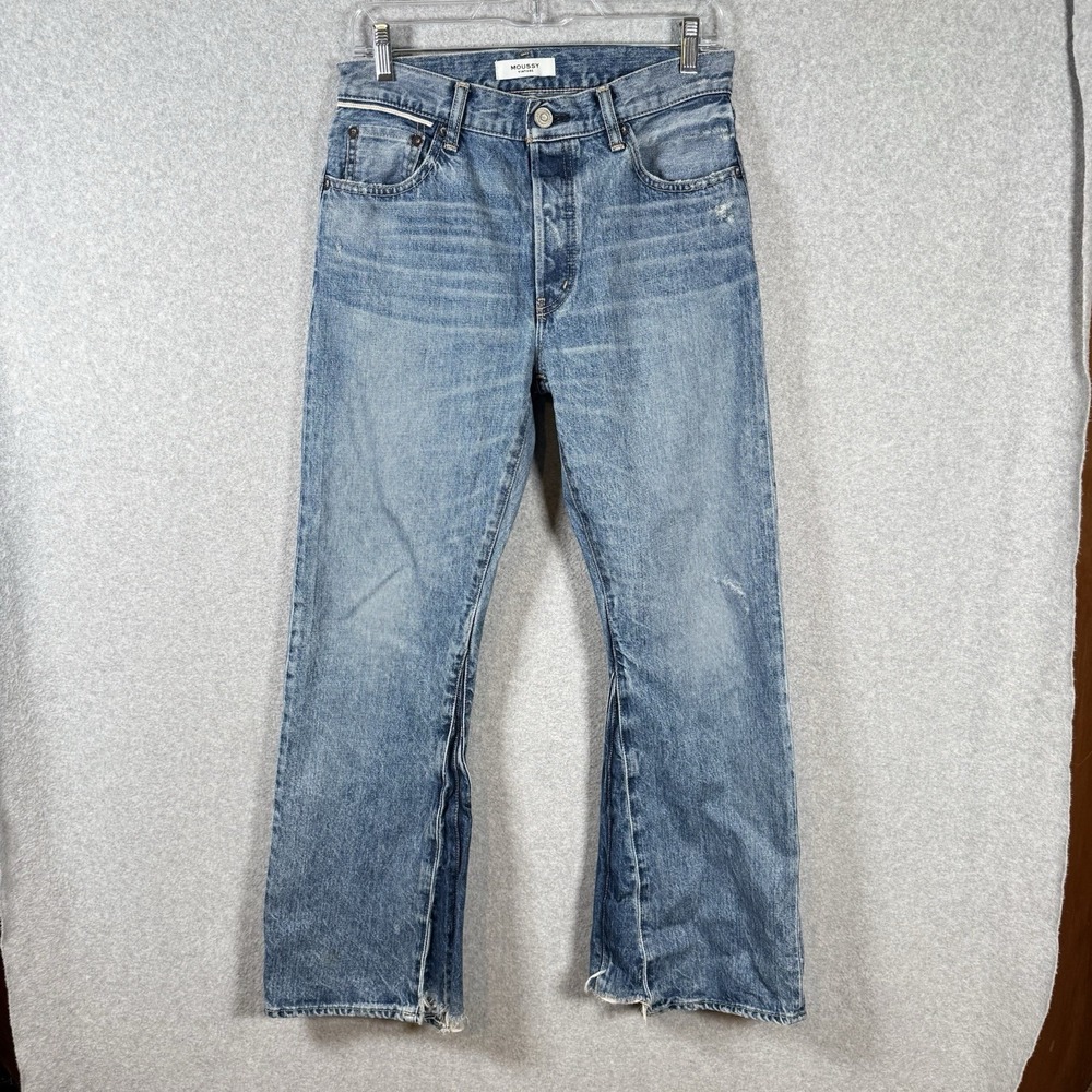 Moussy Vintage Mv Saint Charles Remake Flare Jeans In Blue Size 27 Womens